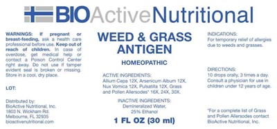 Weed and Grass Antigen - BANI0139 Weed and Grass Antigens 7 29 2020